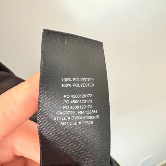 Aritzia Wilfred Sestina Ruched Satin Slip Dress Black Size XXS - Picture 6 of 6